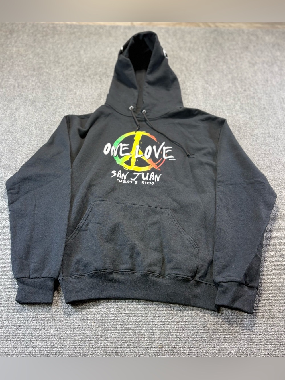 JERZEES NUBLEND One Love San Juan Puerto Rico Unisex Black Hoodie Size
Medium